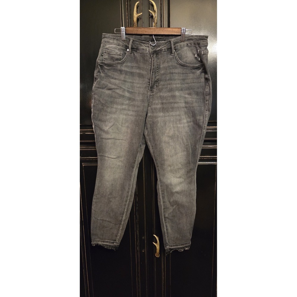 Judy Blue 18w Skinny Fit Bkack Fade Jeans, School, Casual, Festival